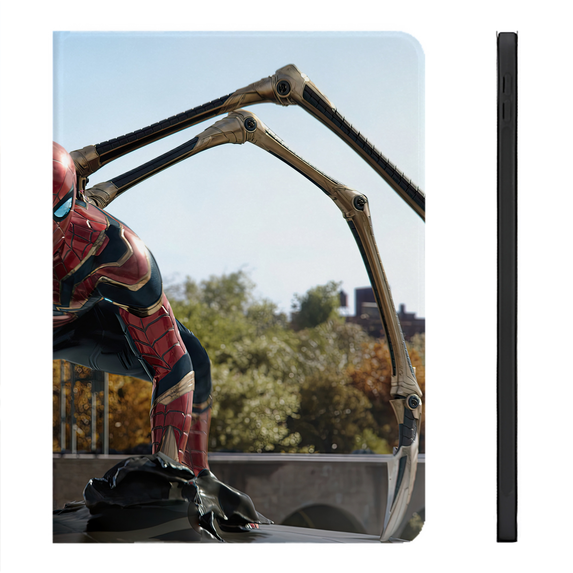 （画像用） Spider Man スパイダーマン IPadケース ペンホルダー付き ブックスタイルデザイン